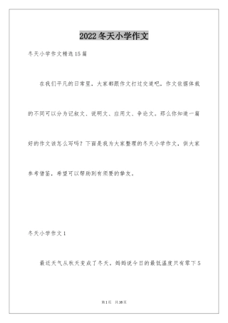 2024冬天小学作文_28