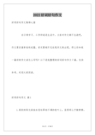 2024好词好句作文_261