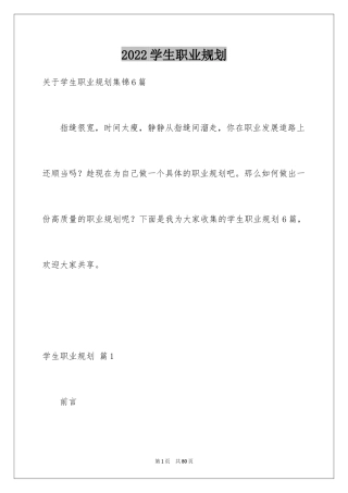 2024学生职业规划_345