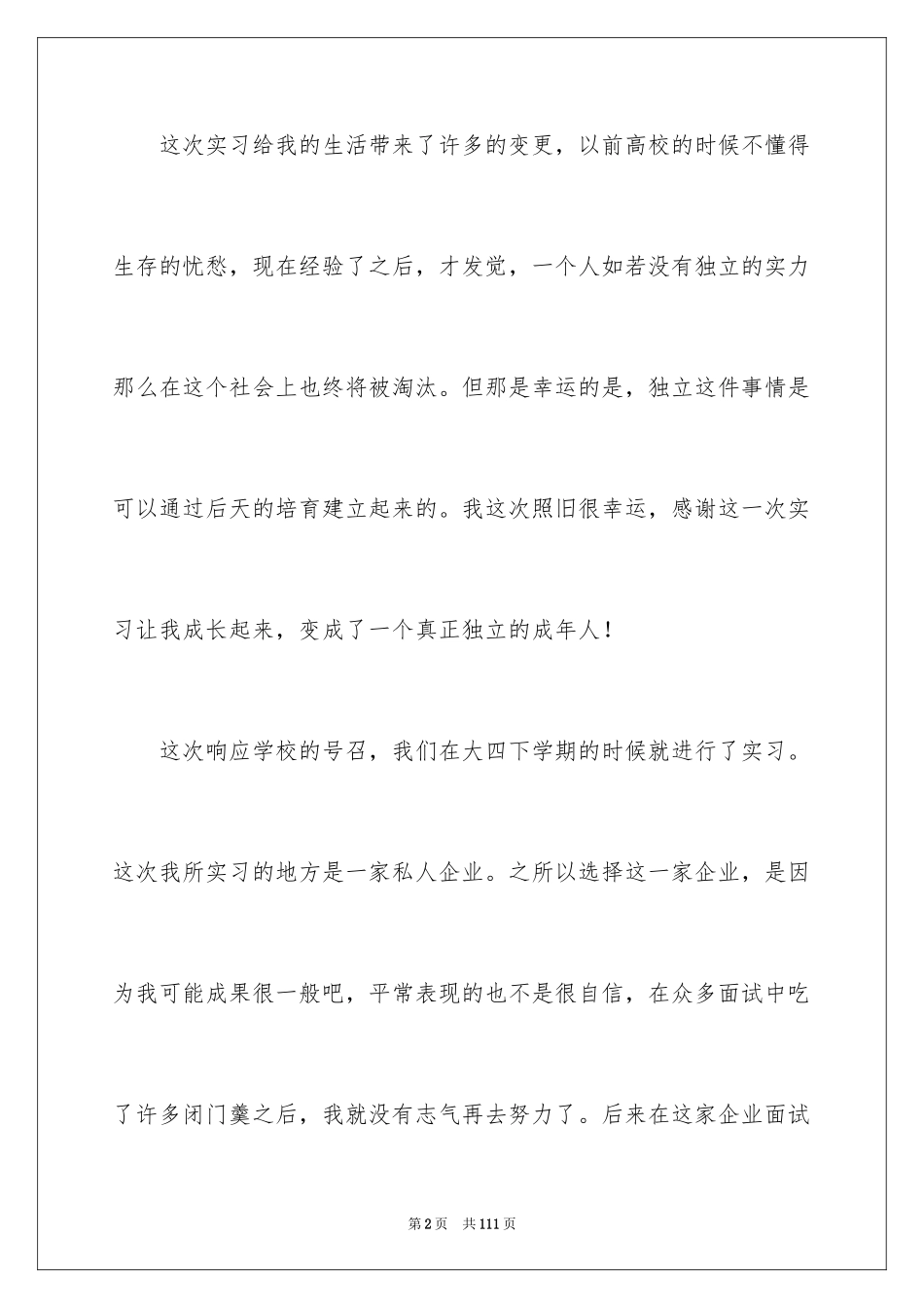 2024学生顶岗实习总结_9_第2页