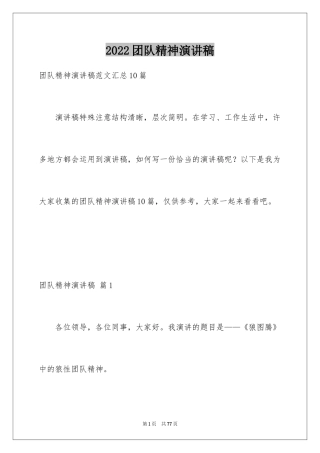 2024团队精神演讲稿_347