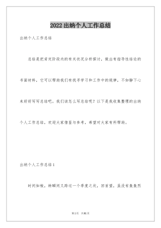 2024出纳个人工作总结_27