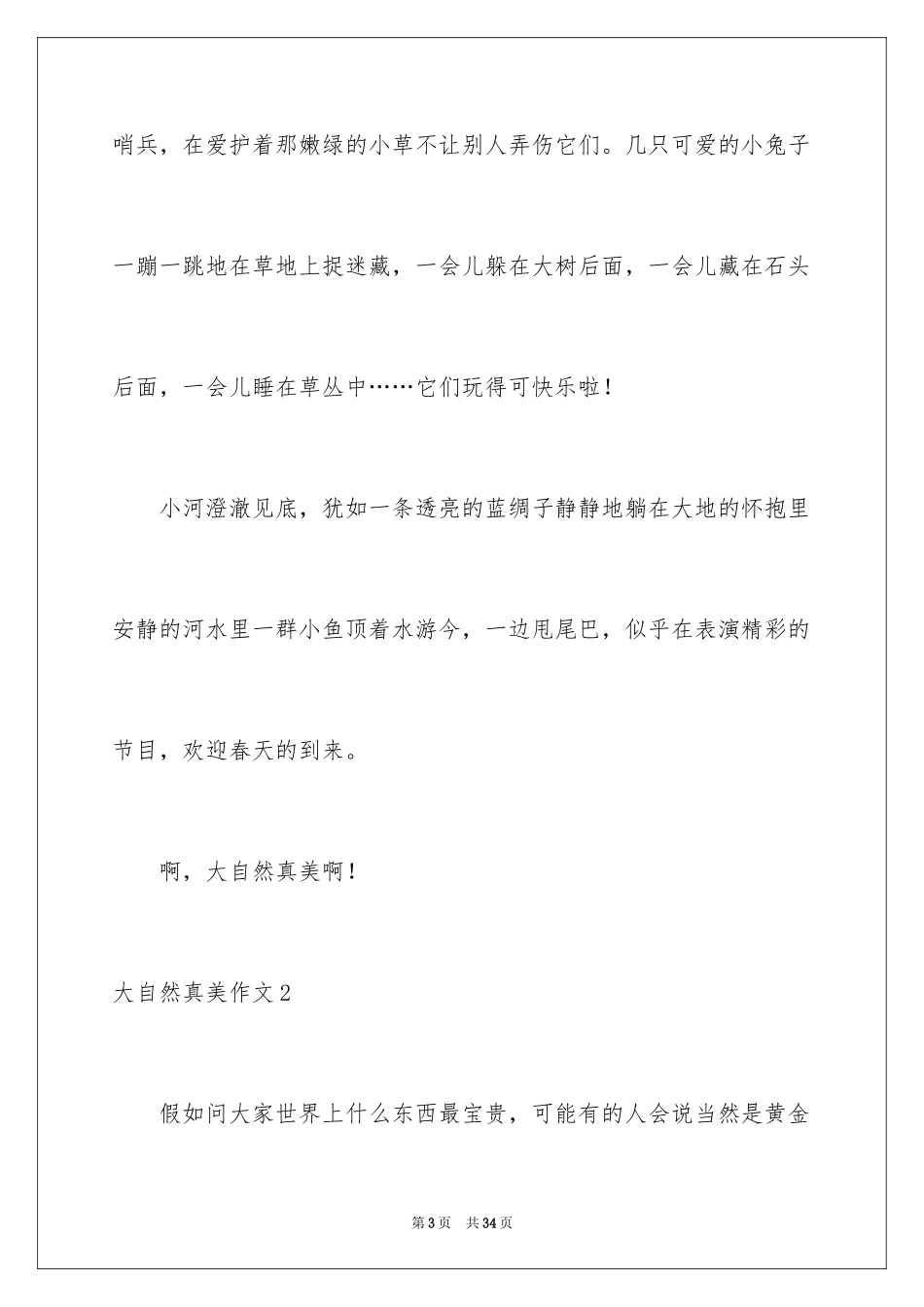 2024大自然真美作文_第3页