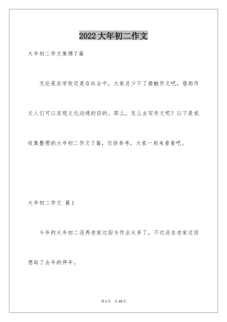2024大年初二作文_120