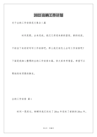 2024出纳工作计划_9