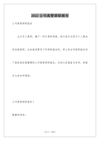 2024公司高管辞职报告_15