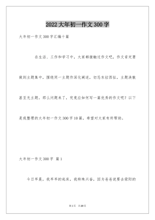 2024大年初一作文300字_18