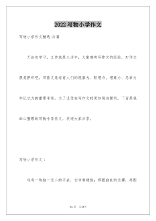 2024写物小学作文_4