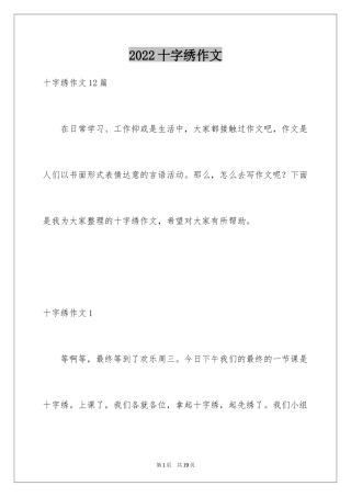 2024十字绣作文_2