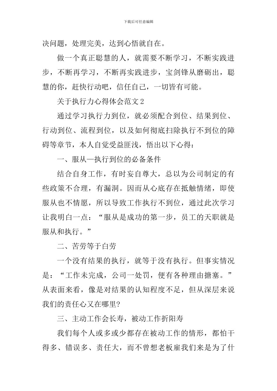 关于执行力心得体会_第2页