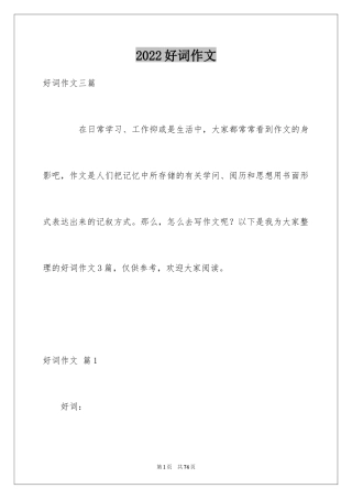 2024好词作文_13