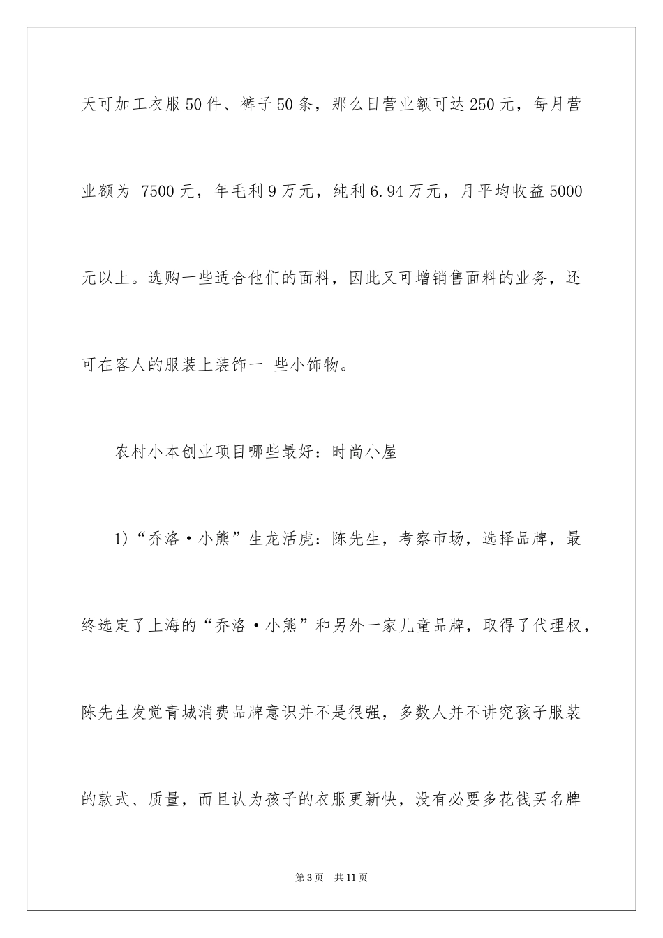 2024农村小本创业项目_第3页