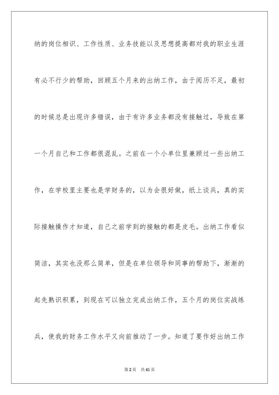 2024出纳工作总结_46_第2页