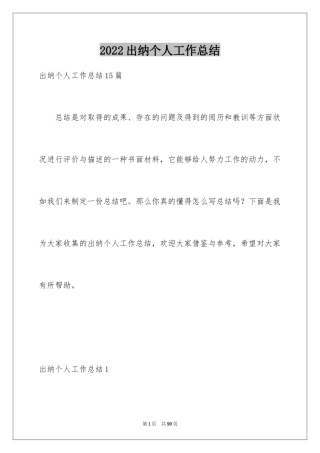 2024出纳个人工作总结_22