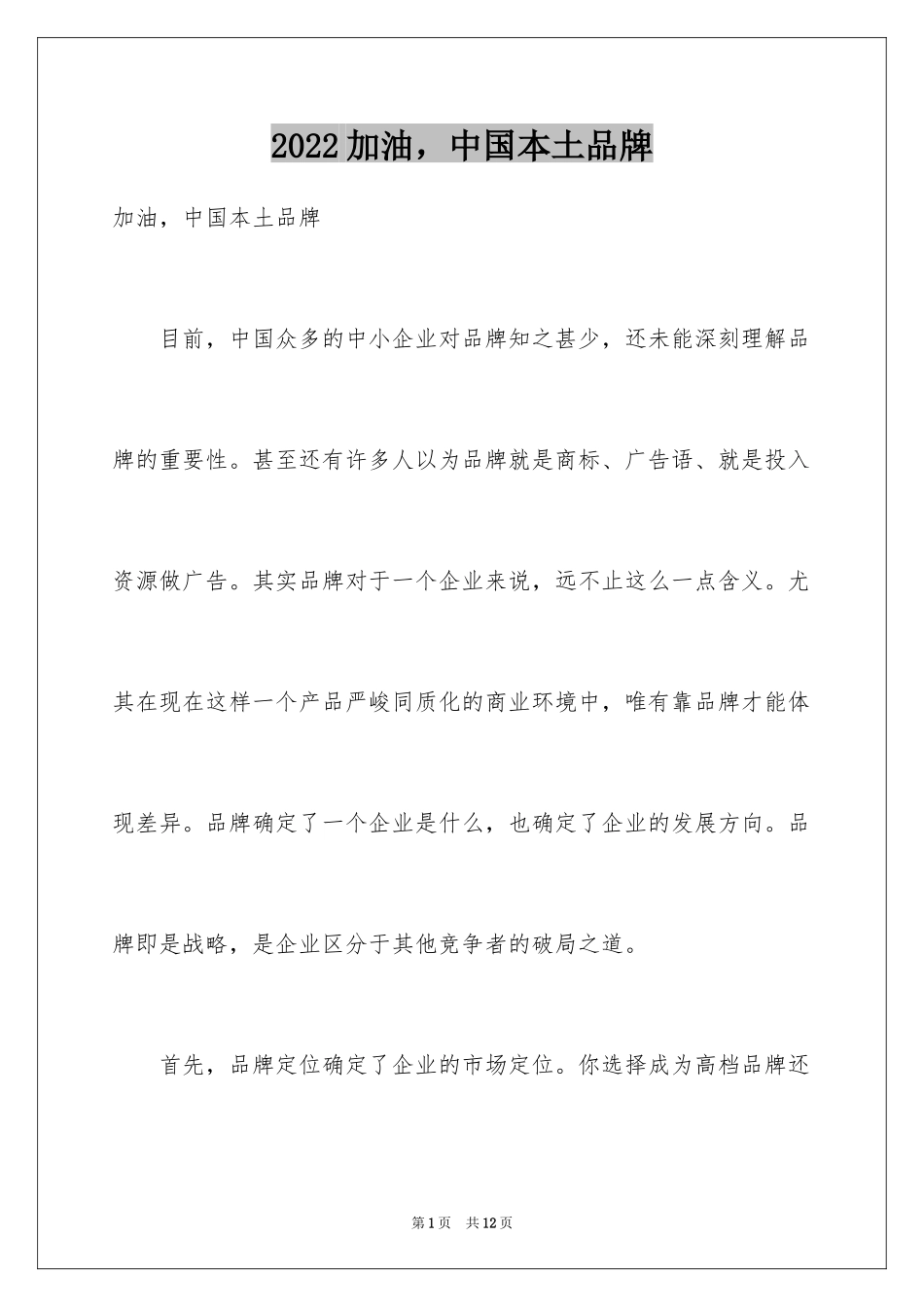 2024加油，中国本土品牌_第1页