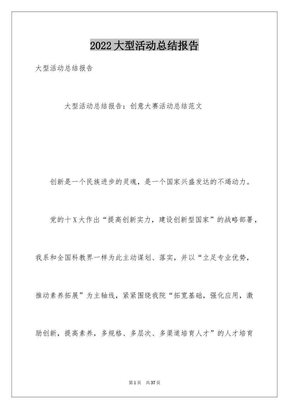 2024大型活动总结报告_第1页