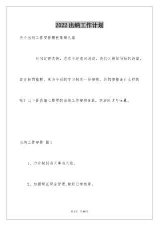 2024出纳工作计划_38