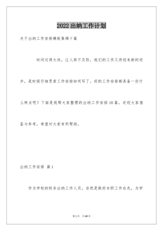 2024出纳工作计划_134