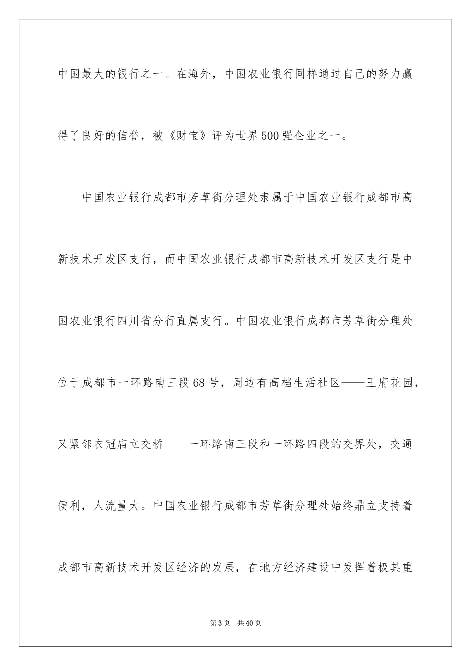 2024在农业银行实习报告_3_第3页
