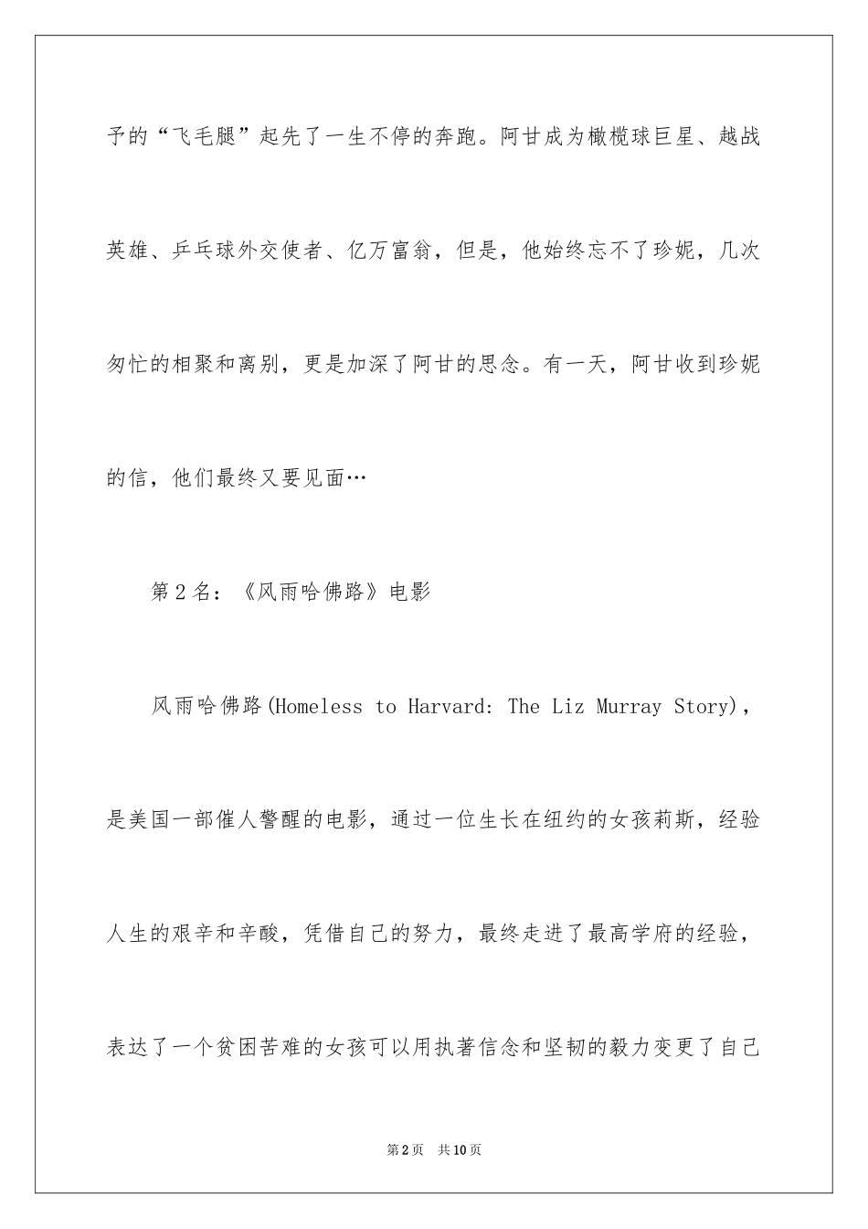 2024大学必看励志电影排行榜前十名_第2页