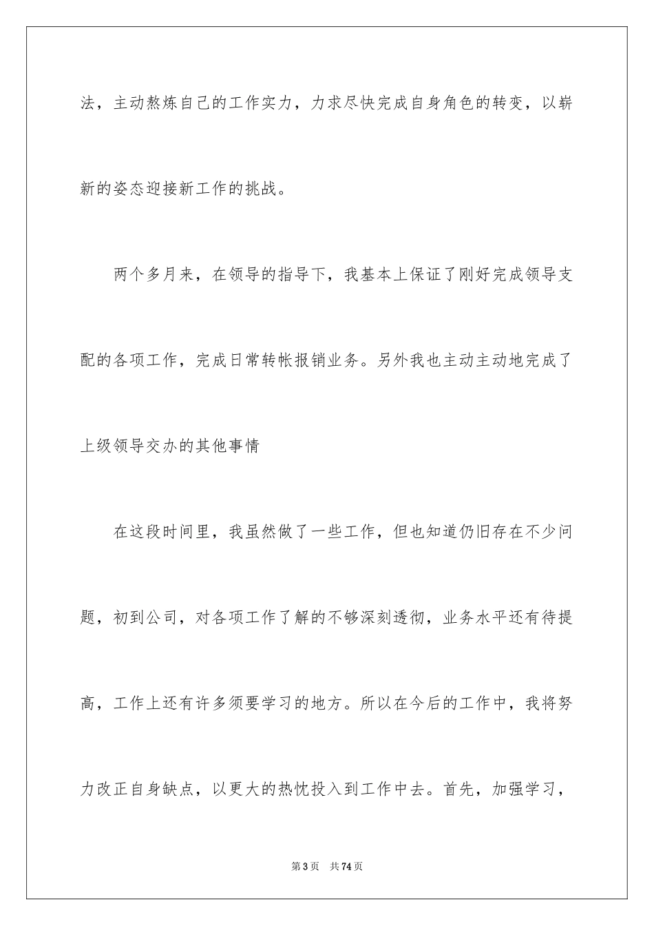 2024出纳转正工作总结_11_第3页