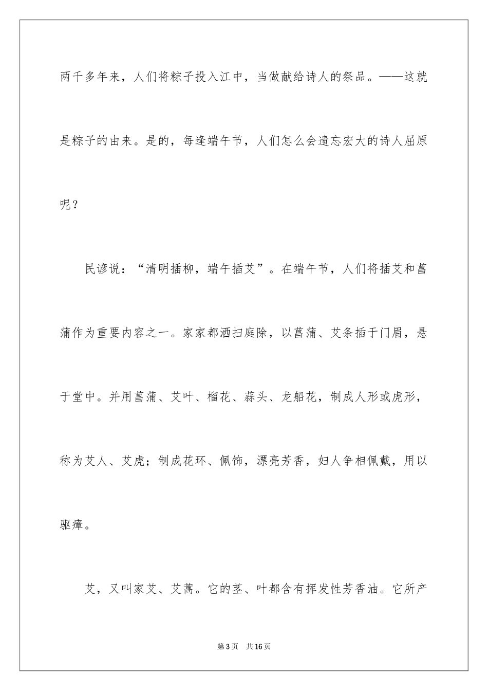 2024写端午节的作文300字_第3页