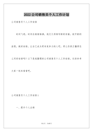 2024公司销售员个人工作计划_1