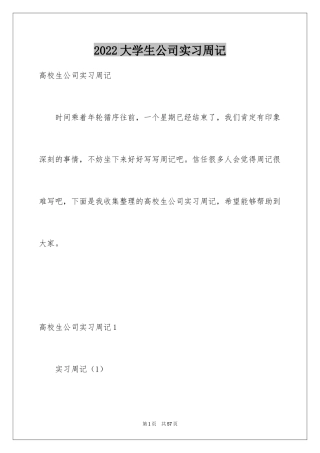 2024大学生公司实习周记