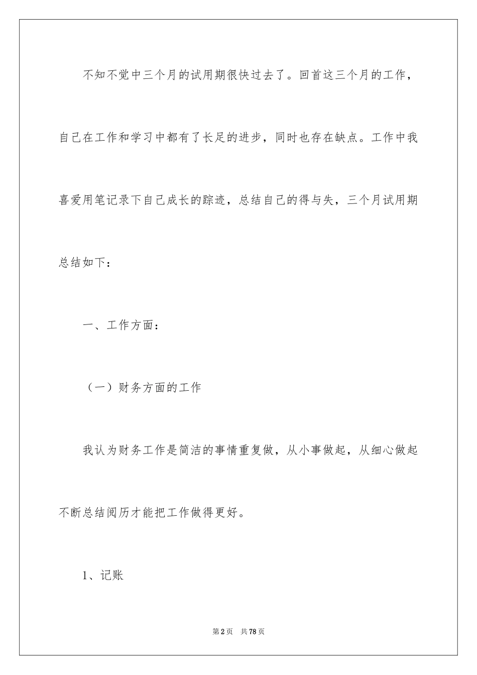 2024出纳转正总结_第2页