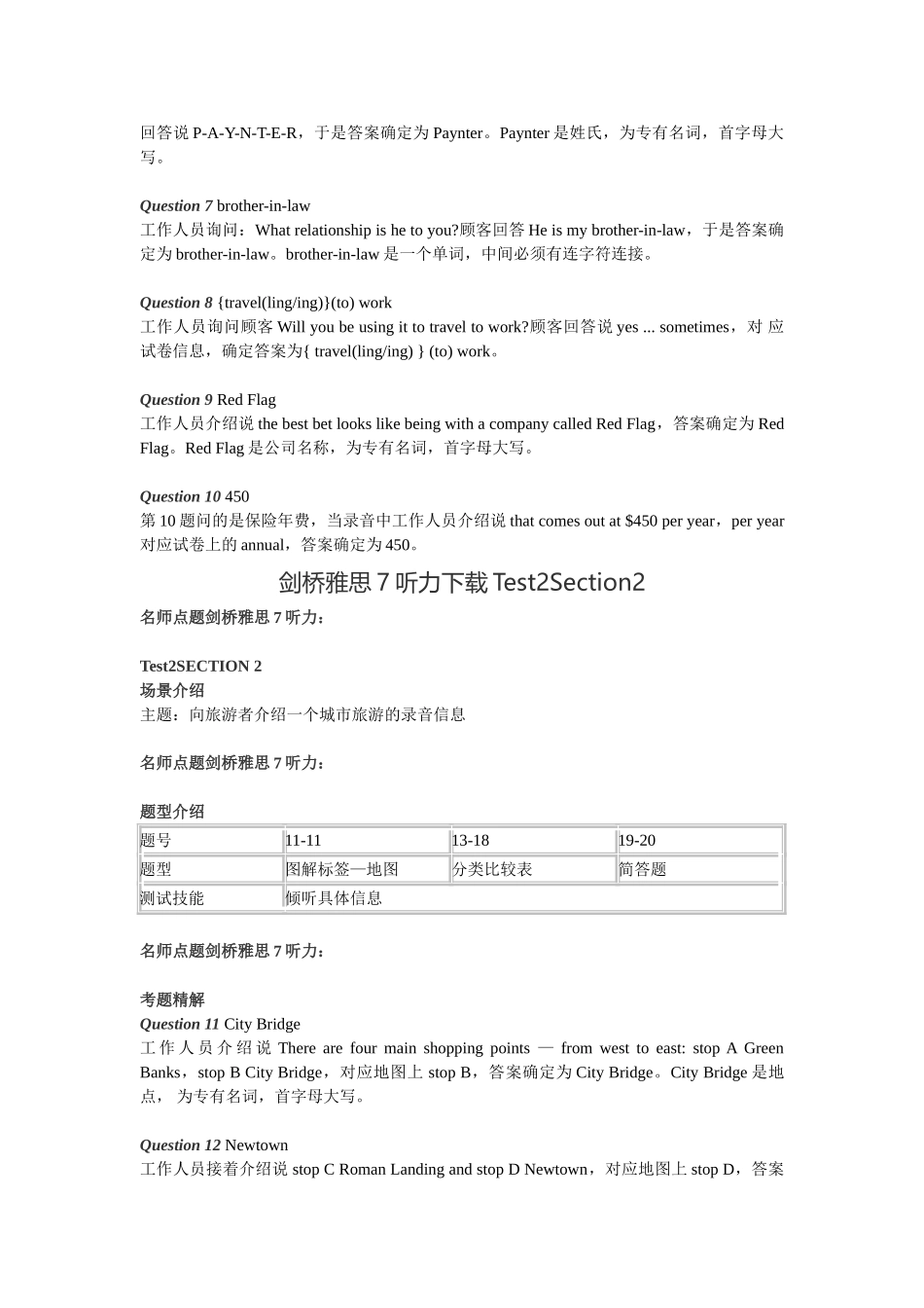 剑桥雅思7解析听力Test2_第3页