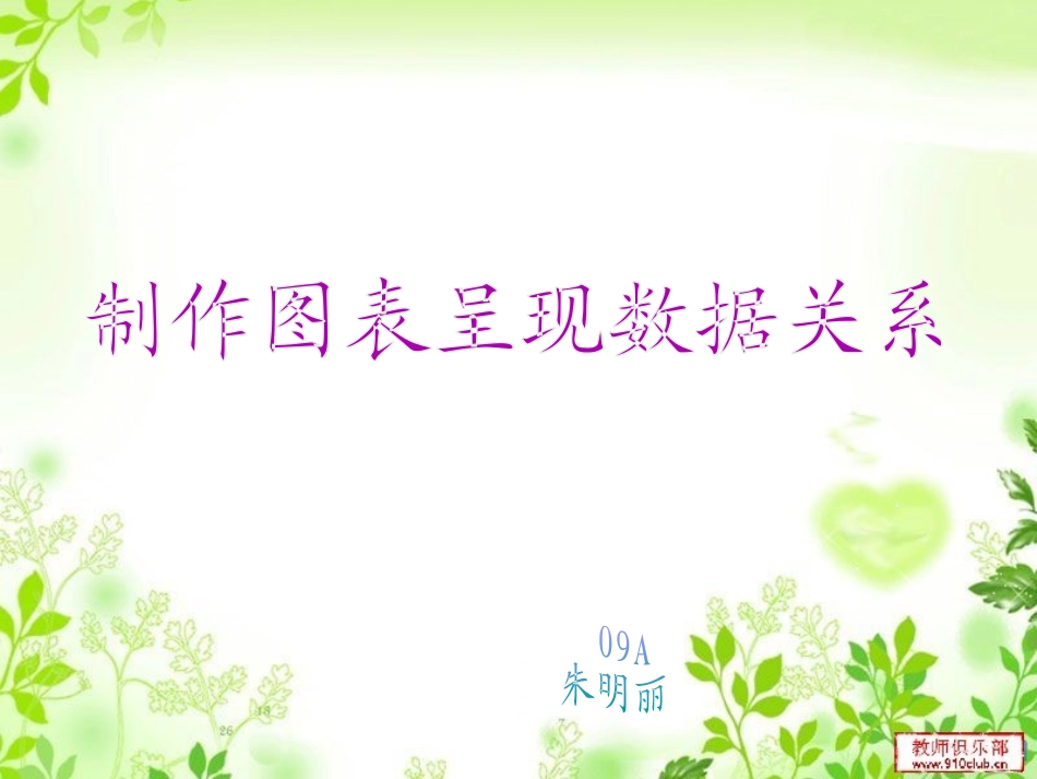 制作图表呈现数据关系_第1页
