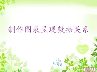 制作图表呈现数据关系
