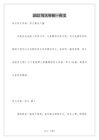 2024写大年初一作文_44