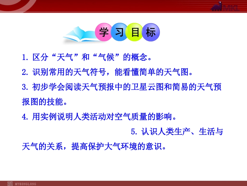 初中地理PPT教学课件：第3章  天气与气候第1节  多变的天气(人教版七年级上)_第2页