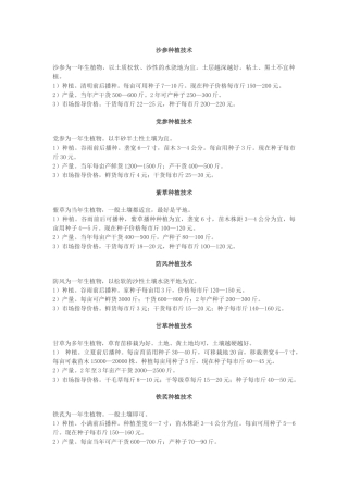 几种中药材种植技术