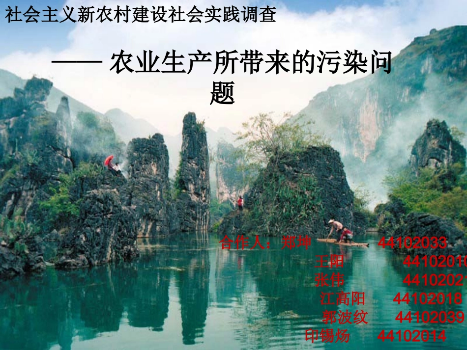 农业环境污染PPT_第1页