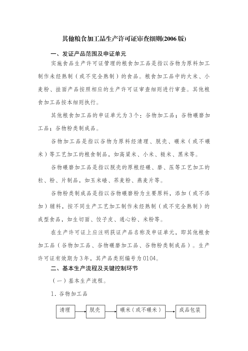 其他粮食加工品生产许可审查细则_第1页