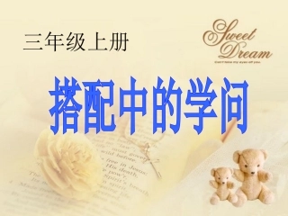 冀教版版三年级数学上册《搭配中的学问》PPT课件