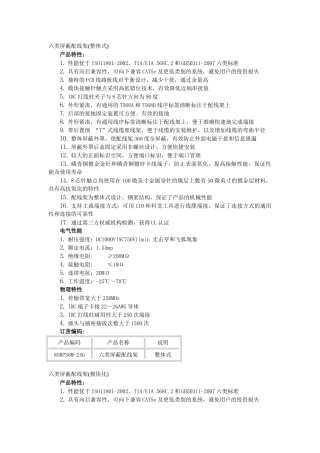 六类配线架(屏蔽非屏蔽)