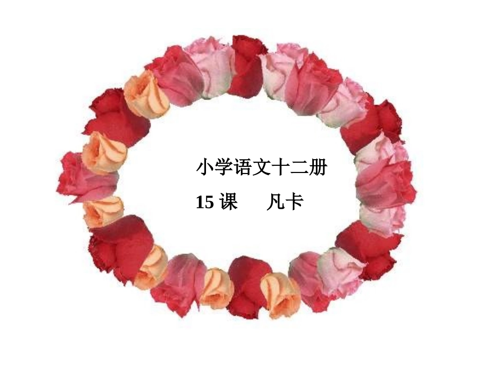 六年级语文凡卡课件1_第1页