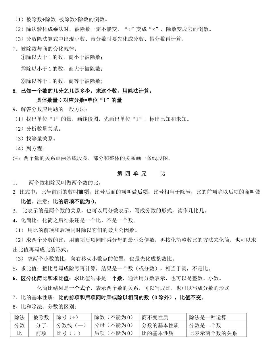 六数上知识点归纳_第3页