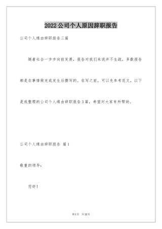 2024公司个人原因辞职报告_57