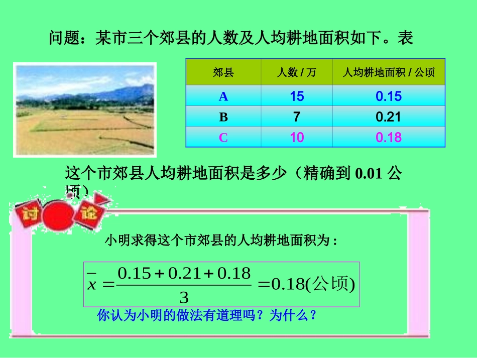 八下20[1].1.1_平_均_数(1)(共22张)赛课课件)_第2页