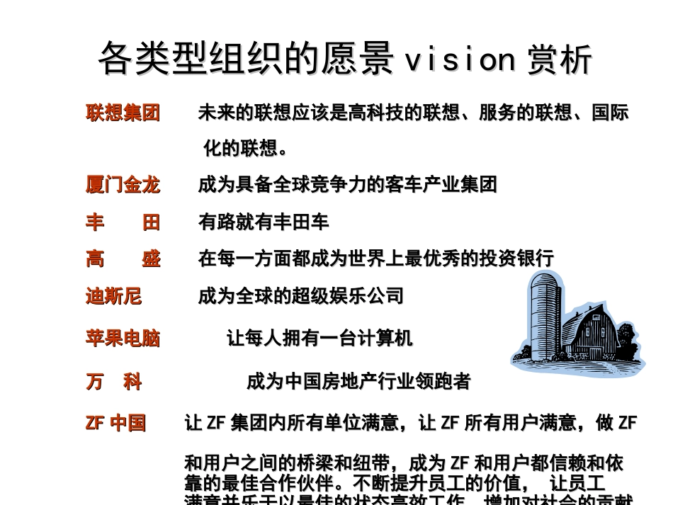 全球著名的企业使命愿景汇总表_第3页