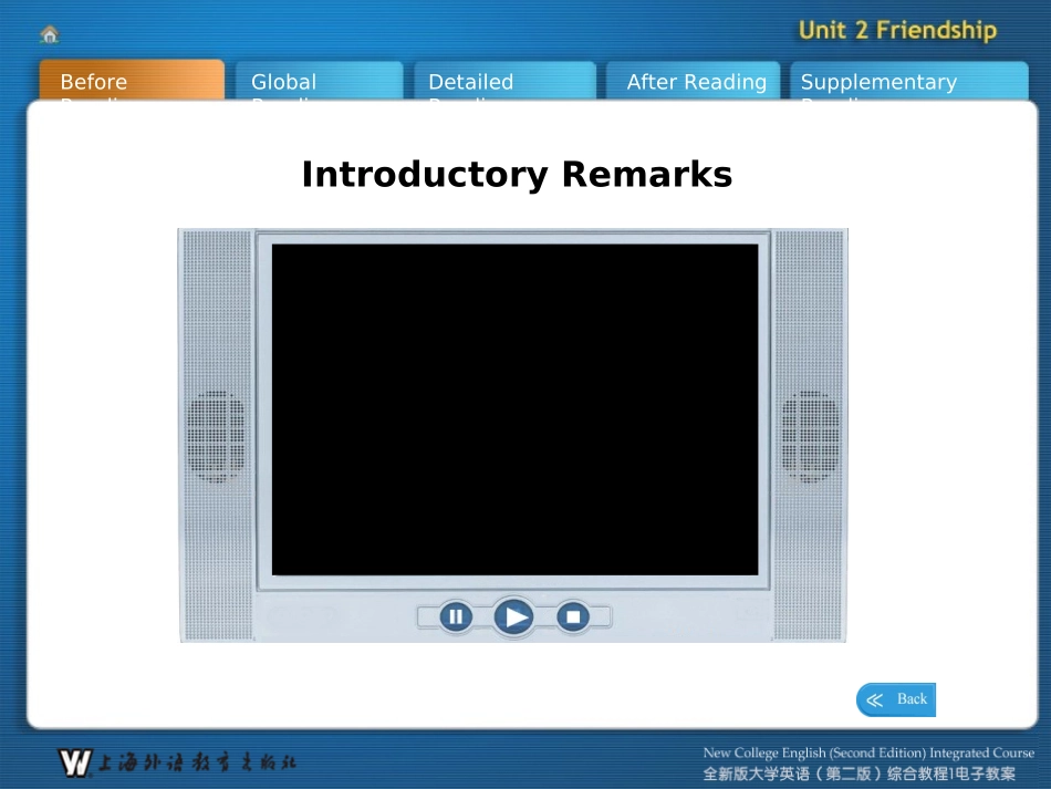全新版大学英语 第二版 综合教程1 Unit2 电子教案 PPT 第2版 综合教程一_第3页