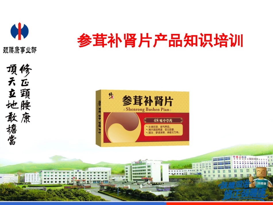 修正参茸补肾片产品知识_第1页