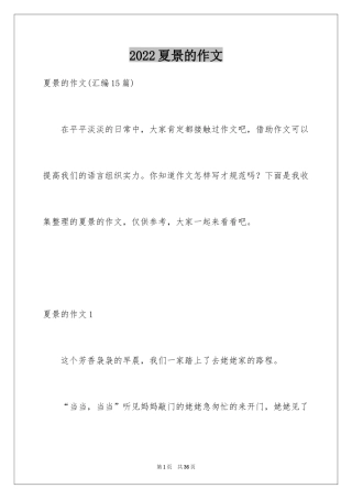 2024夏景的作文_26