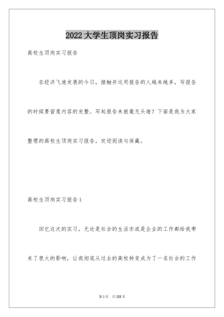 2024大学生顶岗实习报告_1