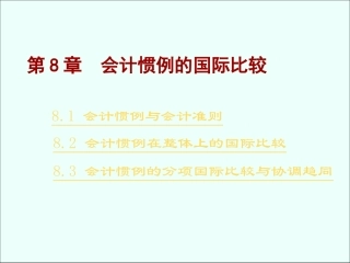 会计惯例比较
