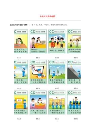 企业文化宣传挂图